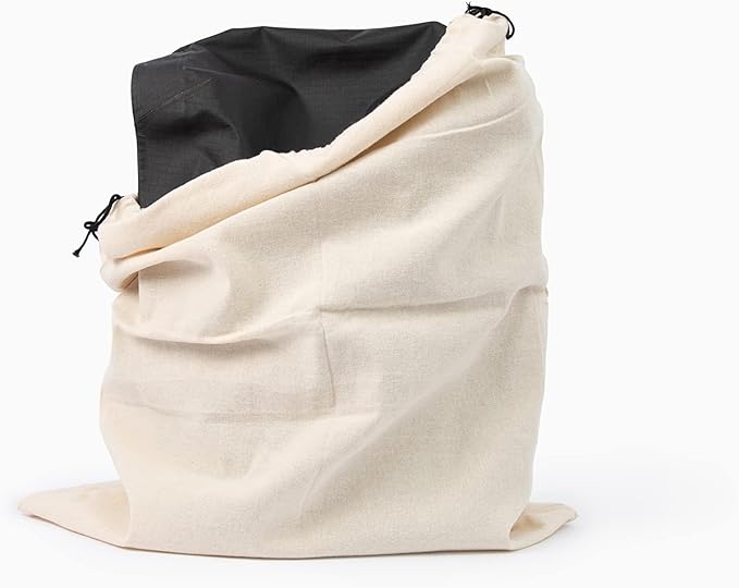 Organic Cotton Dust Proof Storage Bags for Handbags - Large Purse Storage Bags - Dust Bag Cover for Expensive Purses & Handbags - Extra-Large Cotton Drawstring Storage Bags (3 Bags - 26"x20")