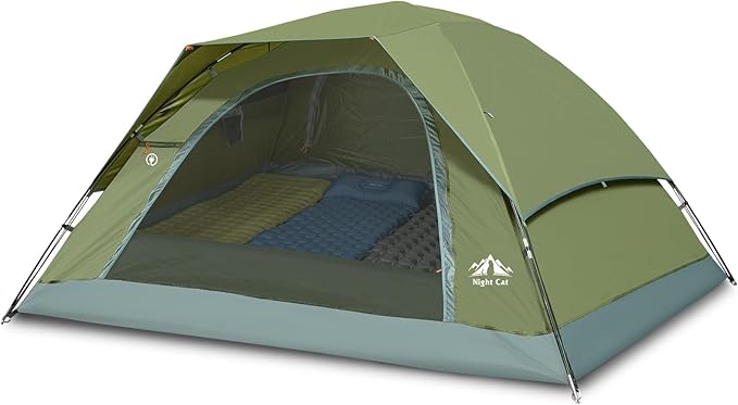 Night Cat Upgraded Backpacking Tents 1 2 Persons Easy Clip Setup Camping Tent Adults Scouts Heavy Rainproof Compact Lightweight