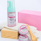 Bella & Bear Sweet 'n' Sassy Mini Spa Gift Set for Women & Teen Girls – Bath & Body Travel Gift Set with Shower Gel, Body Scrub, Lip Scrub & Lip Butter