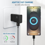 Phone Charger USB C Fast Charger Android,for Samsung Charger Type C Charger Fast Charging Block &6.6FT USB Charge Cable Cord for Samsung Galaxy S26/S25/S24/S23/S22/S21/S20/S10/S10/S10E/S9/S8,Note 8 9