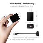 Replacement Wall Charger for Fitbit Luxe, Charge 5 & 6 - USB Charging Cable Cord Accessory