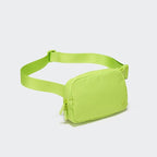 Pander Two Way Zipper Fanny Pack Nylon Everywhere Belt Bag for Women, Water Repellent Waist Packs, Crossbody Bags with Adjustable Strap(Grape Green).