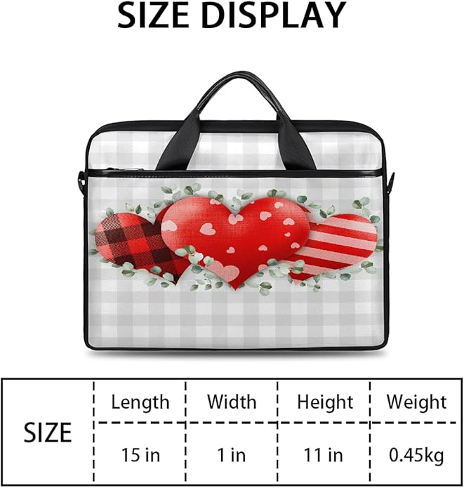 Laptop Shoulder Bag for Women Men, Waterproof Computer Case Messenger Bag Briefcase for Business Office Travel