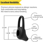 Ear Hooks Eartips Kit 360° Rotatable Adjustable Soft Silicone Anti-Slip Sports Clamp Bluetooth Headset Clips Earbuds Replacement for Newbee/Plantronics/TOORUN Black