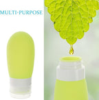 Travel Bottles for Toiletries 4pcs 80ml Refillable Silicone Squeeze Containers Leakproof Travel Size Liquid Bottles for Shampoo Conditioner Lotion Portable for Women