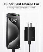 USB C Samsung Chargers Block, 3 Pack 25W Type C Charger Fast Chargers for Samsung Galaxy S25/S25+/S25 Ultra/S24/S24+/S24 Ultra/S23/S23+/S23 Ultra/S22/S22+/S22 Ultra/S21/S22+/S21