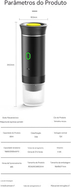 Wireless Portable Electric Coffee Maker with USB-C, Self-Heating, Rechargeable Espresso Coffee Machine for Travel, Camping, RV,Home,Office (green)
