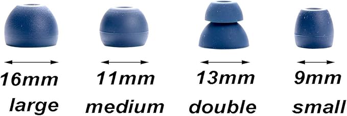 Replacement Eartips Silicone Earbuds Buds Set for Powerbeats Pro Beats Wireless Earphone Headphones,4 Pair (Navy)