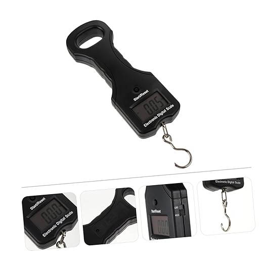 FOMIYES 30kg Portable Digital Luggage Scale Handheld Multifunction Weighing Scale for Travel Fishing and Home Use LCD Display and Hook
