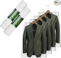 PARTY BARGAINS 40 x 25 Inch Disposable Clear Garment Bags, 100 Pack – Heavy-Duty Plastic Clothes Covers for Suits Dresses Coats, Closet & Travel