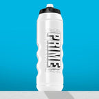 PRIME 32 oz White Graffiti Squeeze Sports Water Bottle, BPA Free, Dishwasher Safe, Easy-Grip Ergonomic Leakproof Design, Fast Hydration for Gym, Cycling, Running