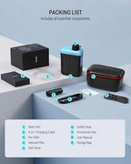 BKLES 3-in-1 Solar Electric Water Filter with Hand Pump - Camping Water Filtration System Survival, Portable Water Purifier with Emergency Light, Survival Kit for Backpacking, Birthday Gifts for Men