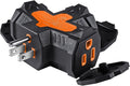 3 Outlet Indoor Outdoor Wall Adapter, ETL Listed 3-Prong Grounded Outlet Splitter, Weatherproof Heavy Duty Multi Outlet Power Plug Extender with Protective Cover, Black (Orange, 1 Pack)