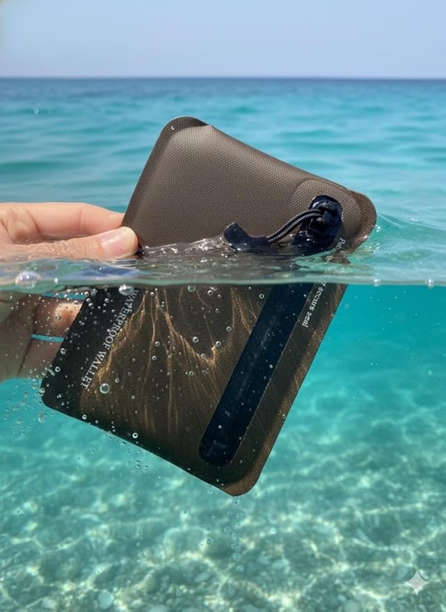 Heavy Duty Airtight Wallet Submersible Waterproof Wallet Protection for Keys, Cards