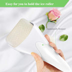 Fronnor Ice Roller for Face,Eyes,Facial Massager Tool,Soothing Skin Care Tool,Cooling Skincare Device for Puffiness,At-Home Spa Gift for Women(White)
