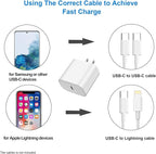 USBC Charger Block for iPhone 17 Charging Plug,MFI Certified Fast USB C Wall Cube 2Pack Power Adapter for iPhone16E/17/Air/Pro/Plus/Pro Max/15/14/13/12/11,for iPad Pro/Air/Mini USB-C Charge Brick Box