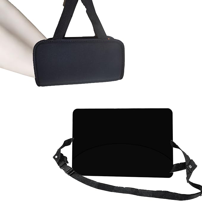 Foot Hammock for Plane Travel Essentials Relax Your Foot Rest for Airplane Gadgets Adustable Airplane Travel Accessories for Flight Essentials (Black)