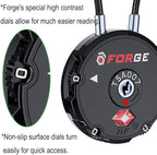 Forge Quality TSA Approved Luggage Locks for Travel Accessories, Suitcase, Pelican case, Ammo Boxes, Set Your own Combination, Zinc Alloy Body-Cable Black 4 Locks