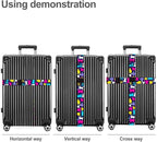 Luggage Straps for Suitcases TSA Approved Easy Pack Organized Suitcase Strap, Luggage Strap, Luggage Belt Strap, Bag Straps for Luggage. Buckle Straps Travel Accessories (Cat)