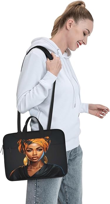 Laptop Bag Case African Women Computer Messenger Shoulder Bag Laptop Sleeve Briefcase