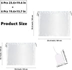 12 Pack Dust Bags for Handbags, Silk Cloth Bag With Drawstring Large Travel Storage Pouch for Handbag Purse Shoes Boots