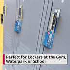 Fosmon TSA Approved Locks for Luggage. Suitcase Locks with Open Alert Indicator, 3 Digit Combination Padlock with Alloy Body for Travel, Backpack Zipper Anti Theft, Locker, Gym, Gun Case- Blue 2 Pack