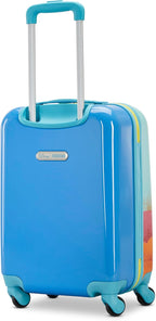 American Tourister Disney Stitch Carry-On Luggage - Airline Approved, Durable Hardshell - Roll Confidentially with Spinner Wheels & Colorful Adjustable Handle