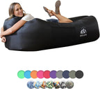 WEKAPO Inflatable Couch Air Lounger Chair - Camping & Beach Accessories, Portable Blow up Sofa for Hiking, Lawn, Indoor/Outdoor Movies & Music Festivals. Lightweight and Easy to Set Up Air Hammock