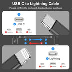2Pack for Apple iPhone 14 13 12 Fast Charger Cable Black 6ft [Apple MFi Certified], USB Type C to Lightning Cable 6 Foot Apple iPhone Charging Cord for Apple iPhone 13 12 Pro XR XS Max X 8 Plus