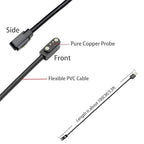 Charger Compatible with VeryFitPro, Fitpolo, Tozo, and YAMAY Smartwatches Including Models SW025, Letsfit ID205L, Replaceable Magnetic USB Cable, Smart Watch Fast Charging Cable (2, Black)