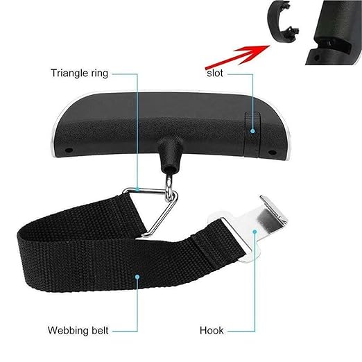 Luggage Weight Scale, 50kg 10g Digital Scale Electronic Kitchen Luggage Hanging Scale Weight Suitcase Travel Scale Baggage Bag Weight Tool,for Travel(with Strap)