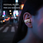 Clip on Earbuds Open Ear Accessories for Bose Ultra Open Earbuds - Lightweight Clip-On Decor for Wireless Earbuds (Headphones not Included) (Small Diamond (Gold))