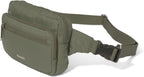 Baggallini Securtex Anti-theft Belt Bag 8.8"x5.5" Crossbody Fanny Pack for Women RFID Wallet Locking Zipper Travel Purse