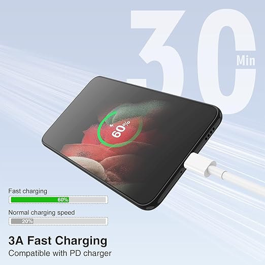 3-Pack [6.6FT+10FT+10FT] 60W USB C to USB C Cable, Type C Fast Charging Cable for iPhone Air 17 16e 16 15 Pro Plus Pro Max，for Galaxy S25/S24, for iPad Pro/Air/mini, for MacBook Pro/Air and More