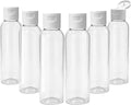 TRENDBOX 6 Pack Plastic Empty Bottles with Flip Cap for Shampoo, Lotions, Liquid Body Soap, Cream (4 oz / 120 ml)