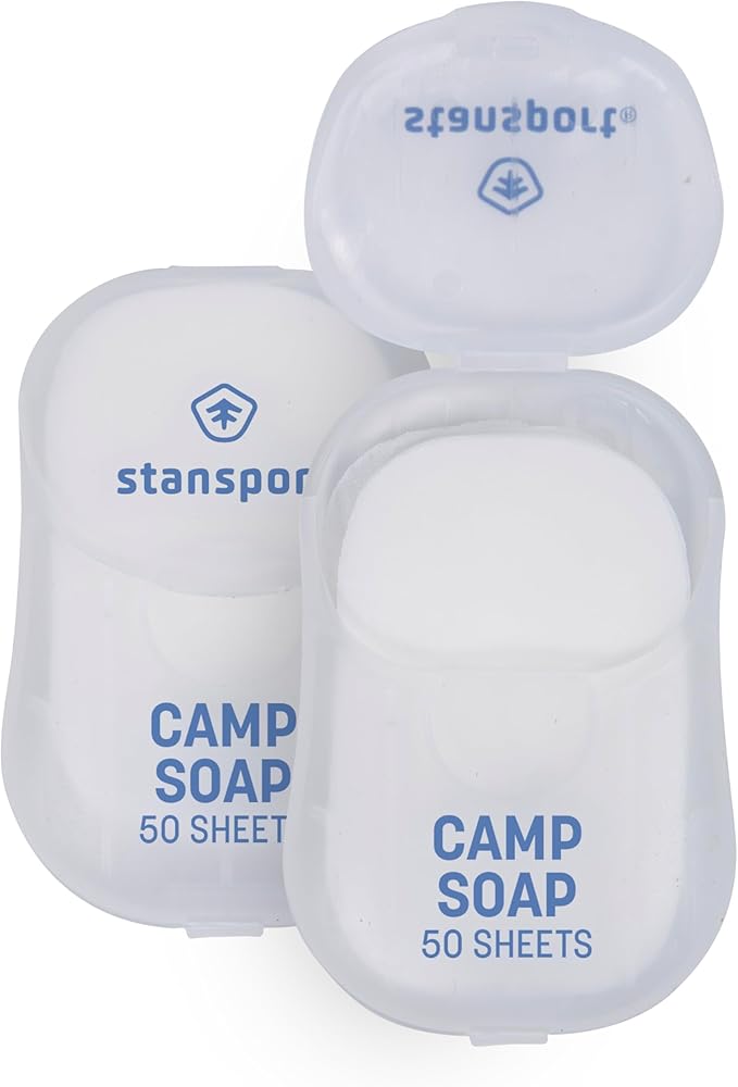 Stansport Camp Soap Sheets- 50 Counts (pack of 2)