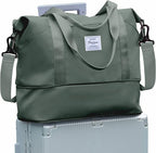 Travel Duffel Bag, Sports Tote Gym Bag, Shoulder Weekender Overnight Bag for Women