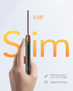 VIYISI Slim Portable Charger Power Bank 10000mAh, PD 20W Fast Charging Compact Battery Pack with Built-in USB C Cable, Travel Essential Compatible with iPhone 17 16 15, Samsung A16 S24, Android-Black