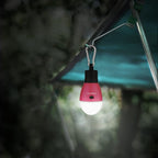 EverBrite Rechargeable Camping Light, Portable Tent Lantern,3 Lighting Modes, Hanging Tent Light Bulbs with Clip Hook for Hiking, Fishing, Backpacking, Emergency and More-Pink