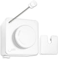 Retractable Clothesline Indoor & Outdoor, 16.2 Feet Stainless Steel Washing Line, Non-Sagging Wall Mounted Heavy Duty Laundry Line, Easy Installation Space-Saving Clothing Dry Rack (White)