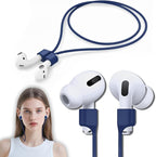 Mooyavia 1 Pack Ultra Strong Magnetic Anti-Lost Straps for AirPods, Soft Silicone Sports Lanyard - Compatible with AirPods Pro 1st/2nd & AirPods 3rd - Dark Blue