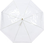 Capelli New York Adult Umbrella, Clear Umbrella for Rainy Days, Travel Essentials, Must-Have College Dorm Essentials