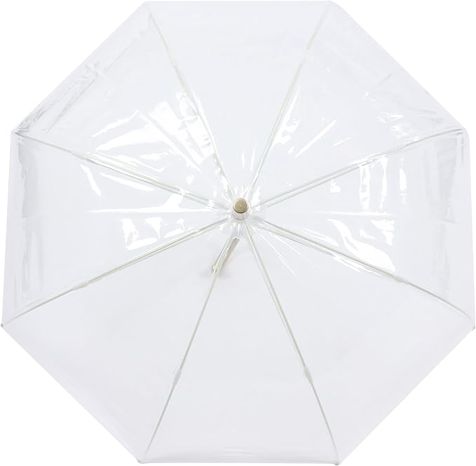Capelli New York Adult Umbrella, Clear Umbrella for Rainy Days, Travel Essentials, Must-Have College Dorm Essentials