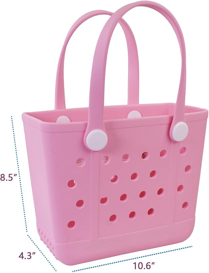 Lightweight Extra large Rubber Beach Bag Small mini Tote Bag for Gym Waterproof medium Open Handbag for Pool Sports
