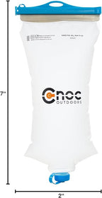 Vecto Water Collection and Filtration Bag (2L, 3L) - 28mm Neck Compatible with Popular Filters - Wide Opening for Easy Water Collection - Lightweight, Compact, Durable Tethered Cap and Slider