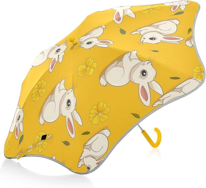 ALAZA Kids Umbrella Stick Umbrellas Cute Umbrella for Boys Girls Toddler UV/Sun Rain Windproof