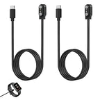 2 Pcs USB C Smart Watch Charger, 2-Pin 2.84 mm Magnetic Smartwatch Charging Cable, Replacement Charger Cord Compatible with Letsfit, YAMAY, Willful, UMIDIGI, Fitpolo, Blackview, Dirrelo, Lifebee