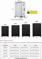 Luggage Cover, THome Protective Washable Suitcase Cover - Travel Elastic Spandex Suitcase Protector Fits 30 to 32 Inch Black