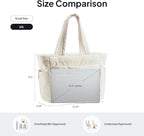 TOPEAST Tote Bag for Women Puffer Travel Carry On Bags with Laptop Compartment & Cup Holder Work Tote for Weekend Overnight
