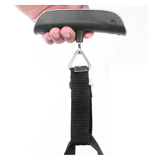 Luggage Weight Scale, 50kgx10g Digital Scale Portable LCD Display Mini Hanging Electronic Luggage Suitcase Travel Bag Weight Balance,for Travel
